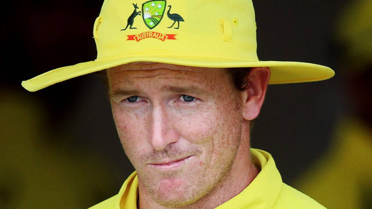 George Bailey and his much-loved floppy hat, New Zealand v Australia, 3rd ODI, Hamilton, February 8, 2016
