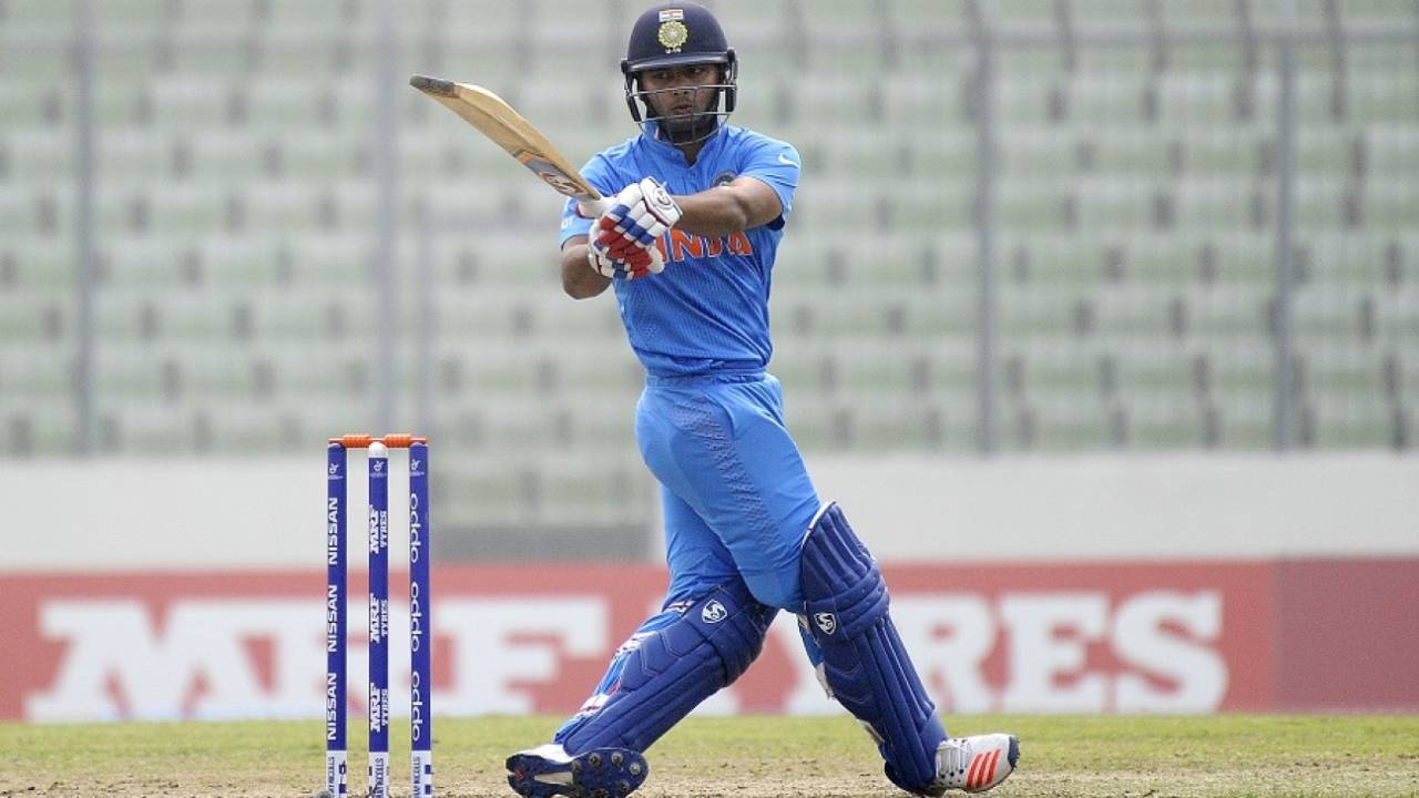 Rishabh Pant plays a pull, India v Sri Lanka, Under-19 World Cup 2016, Mirpur 