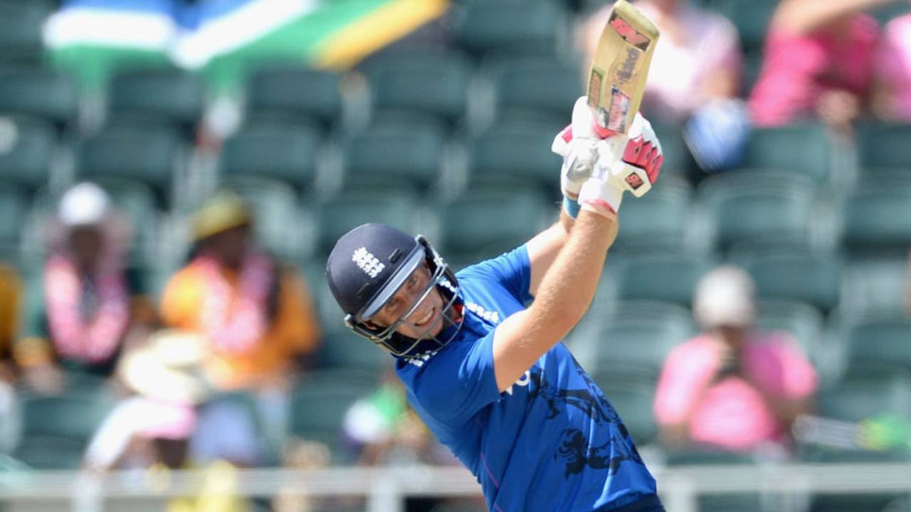 Joe Root drives over the top, South Africa v England, 4th ODI, Johannesburg, February 12, 2016