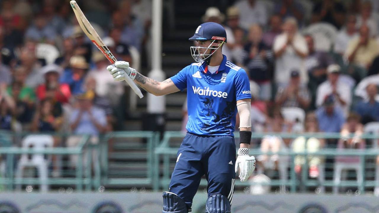 Alex Hales recorded his second ODI hundred, South Africa v England, 5th ODI, Cape Town, February 14, 2016