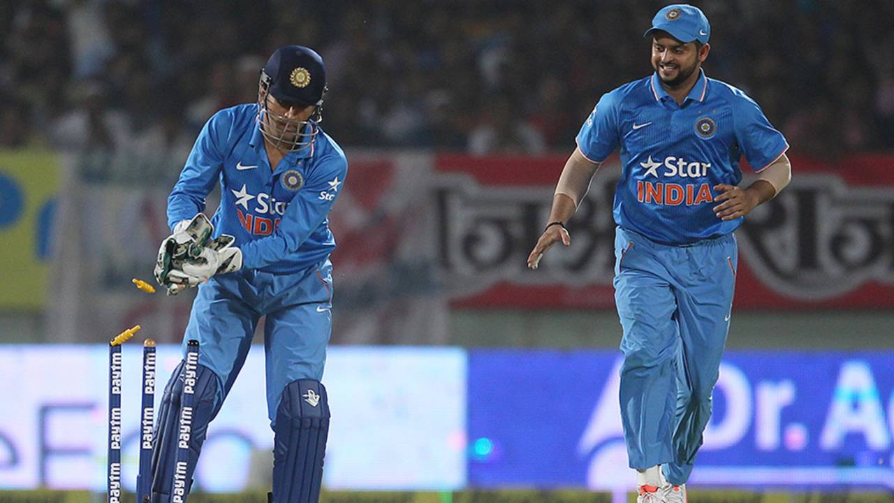 Easy stumping for MS Dhoni before the big appeal that changed the umpire's mind&nbsp;&nbsp;&bull;&nbsp;&nbsp;BCCI