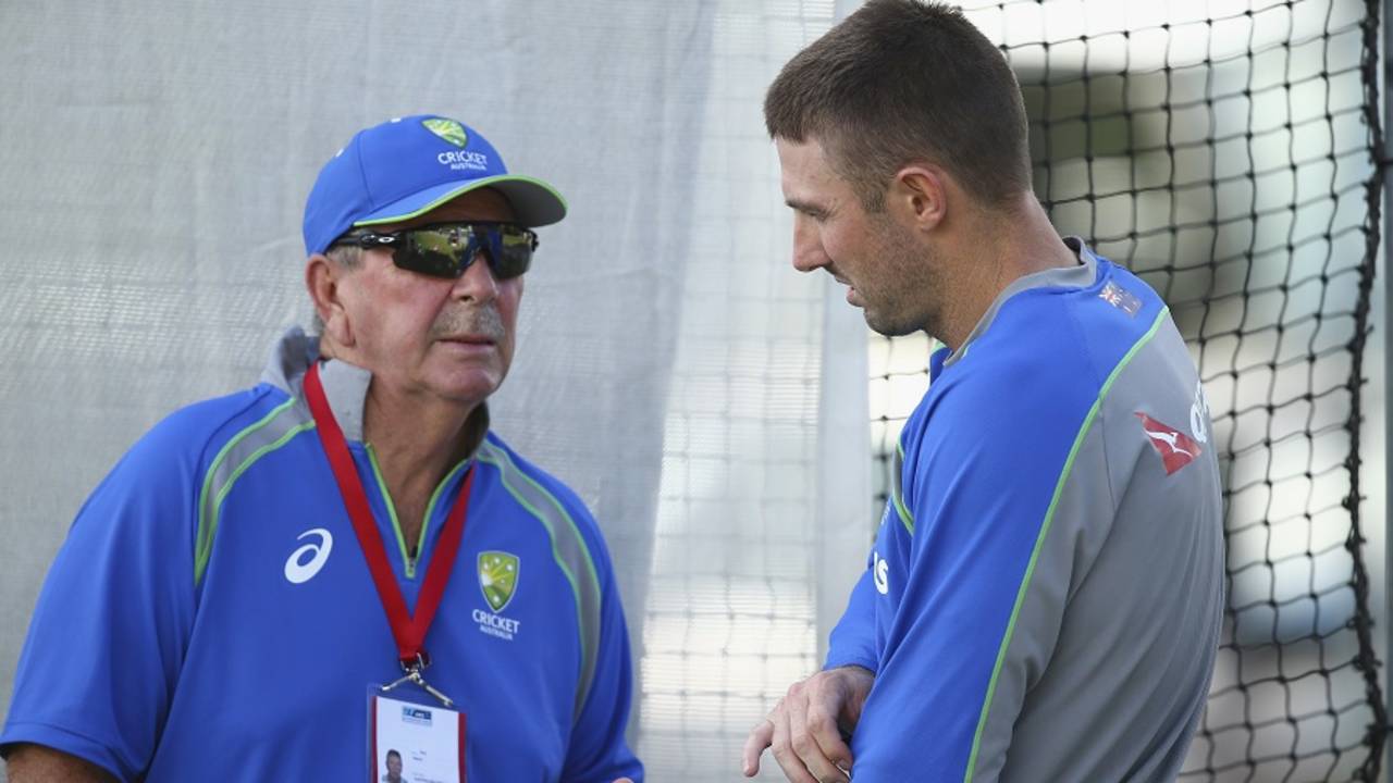 Rod Marsh with Shaun Marsh (no relation): the former Australia keeper has been a coach, administrator and more since he retired&nbsp;&nbsp;&bull;&nbsp;&nbsp;Getty Images