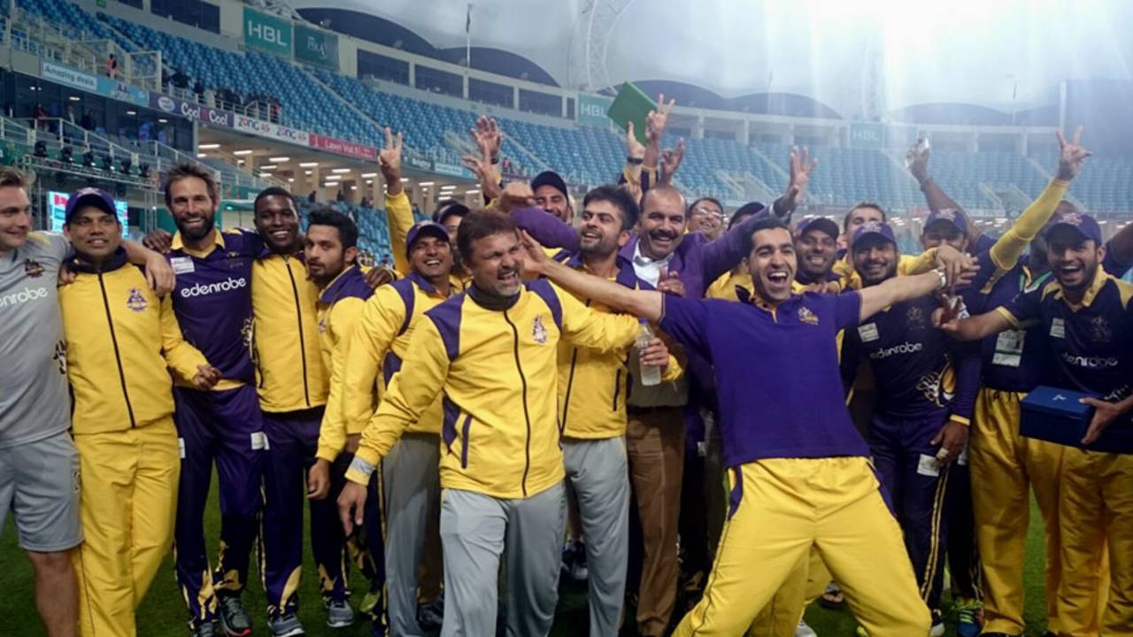 Quetta Gladiators are ecstatic after their one-run victory against Peshawar Zalmi