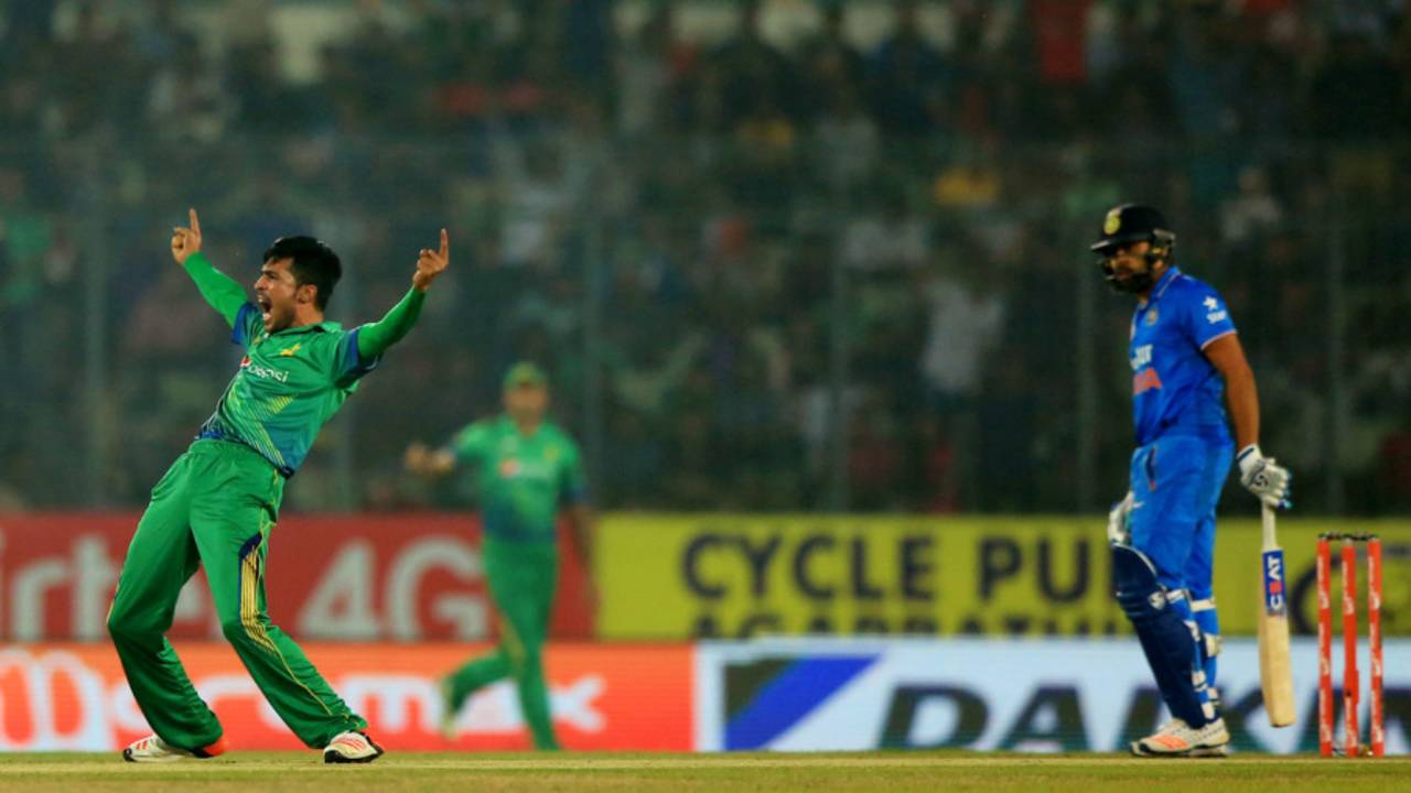 Mohammad Amir had Rohit Sharma lbw for a duck in the Asia Cup&nbsp;&nbsp;&bull;&nbsp;&nbsp;AFP