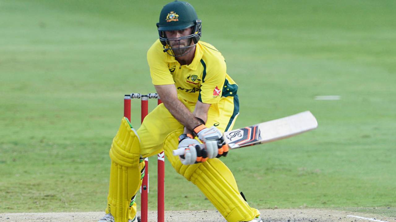Glenn Maxwell brings out the reverse sweep, South Africa v Australia, 2nd T20, Johannesburg, March 6, 2016