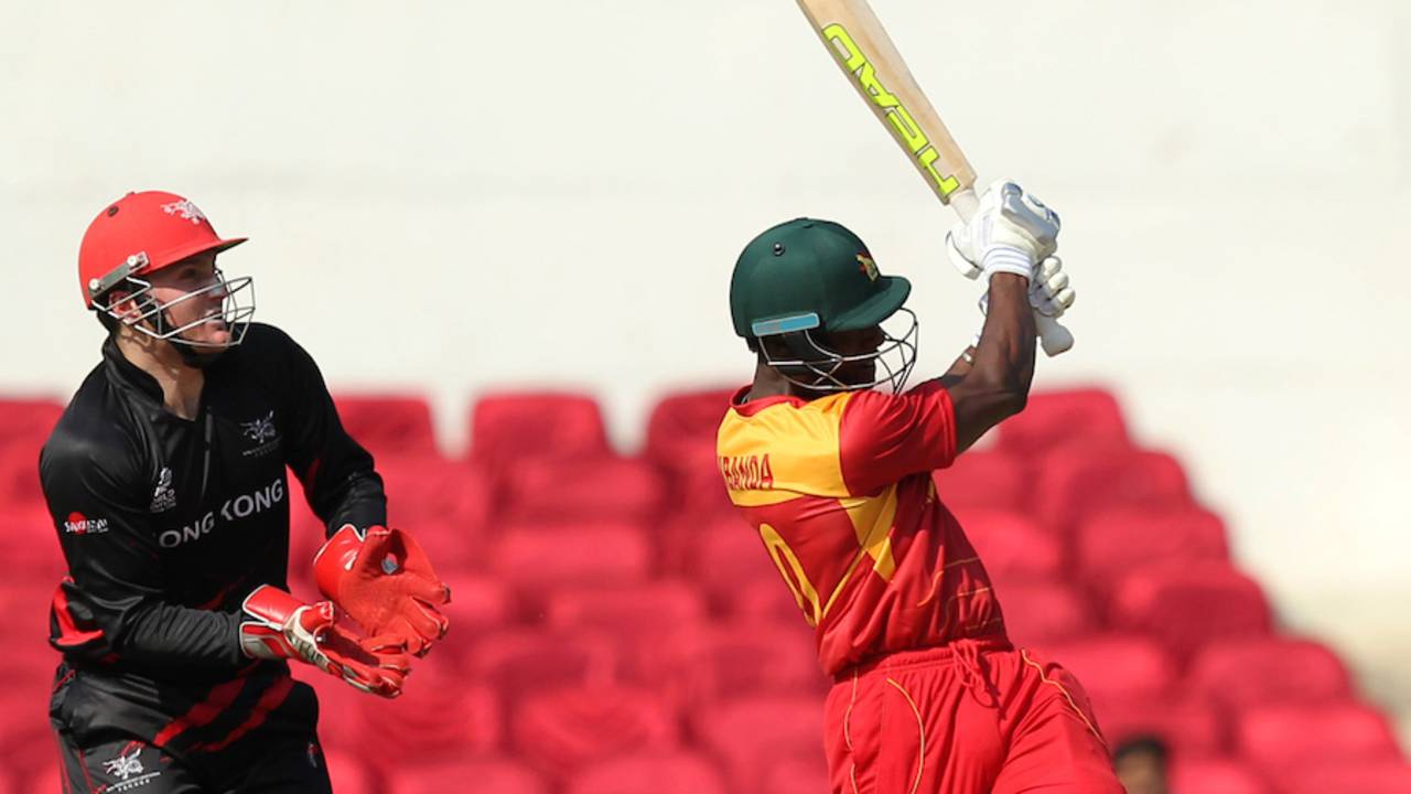 Vusi Sibanda brought up his fifty with a muscled six&nbsp;&nbsp;&bull;&nbsp;&nbsp;AFP