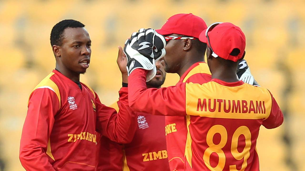 Wellington Masakadza picked up two crucial wickets in the final over&nbsp;&nbsp;&bull;&nbsp;&nbsp;AFP
