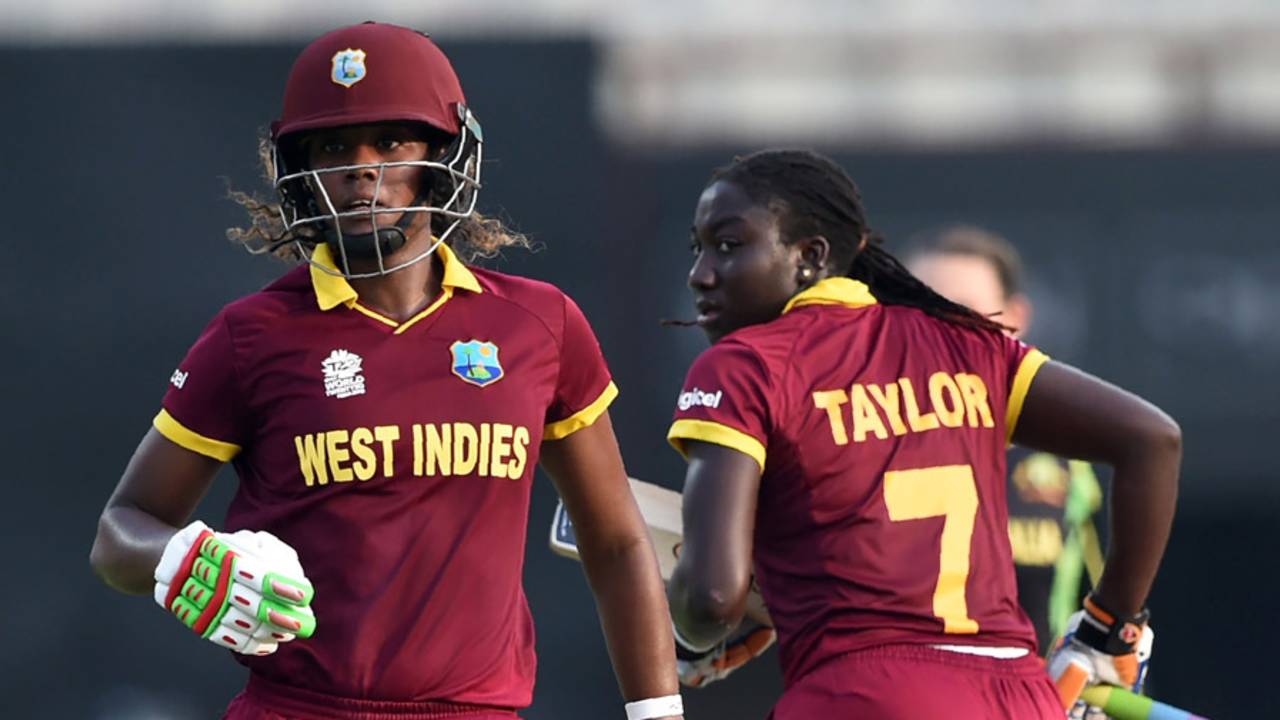Stafanie Taylor and Hayley Matthews shared a 120-run opening partnership, Australia v West Indies, Women's World T20, final, Kolkata, April 3, 2016