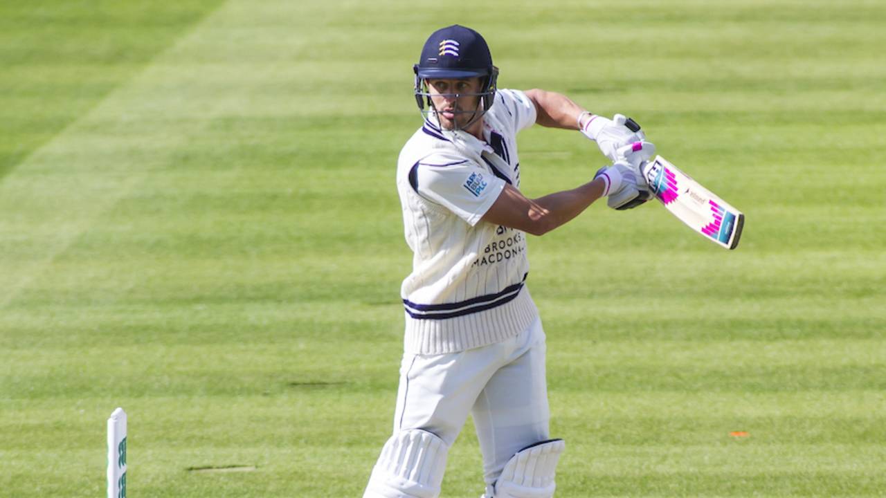 Nick Compton fell for a first-ball duck, Middlesex v Warwickshire, Specsavers County Championship, Division One, Lord's, 1st day, April 17, 2016
