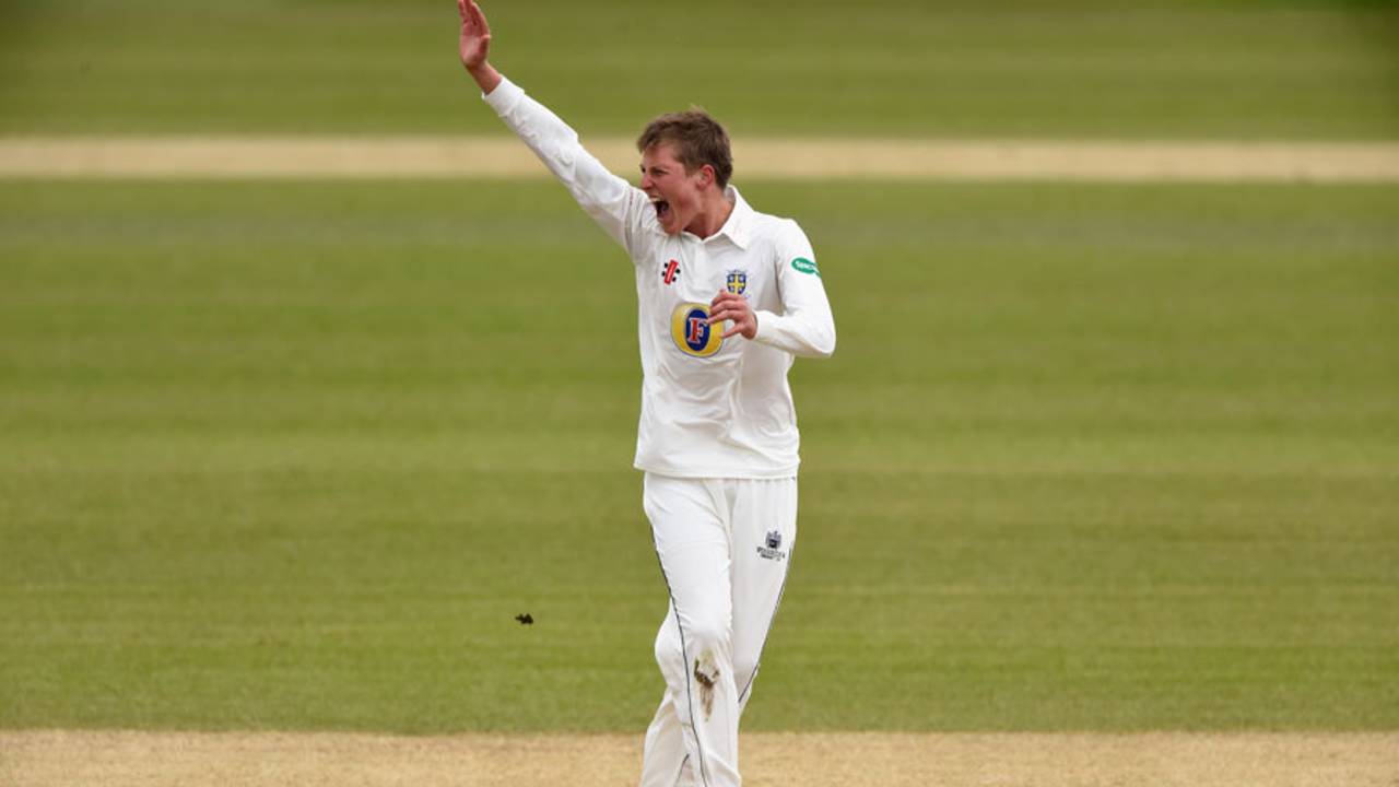 Brydon Carse was playing his third first-class match, Durham v Middlesex, County Championship, Division One, Chester-le-Street, 1st day, April 24, 2015