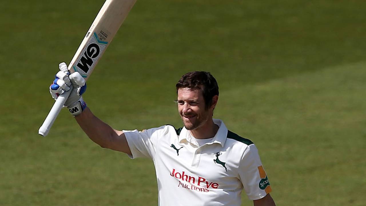 Chris Read scored his 25th first-class hundred, Nottinghamshire v Yorkshire, County Championship, Division One, Trent Bridge, 4th day, May 4, 2016