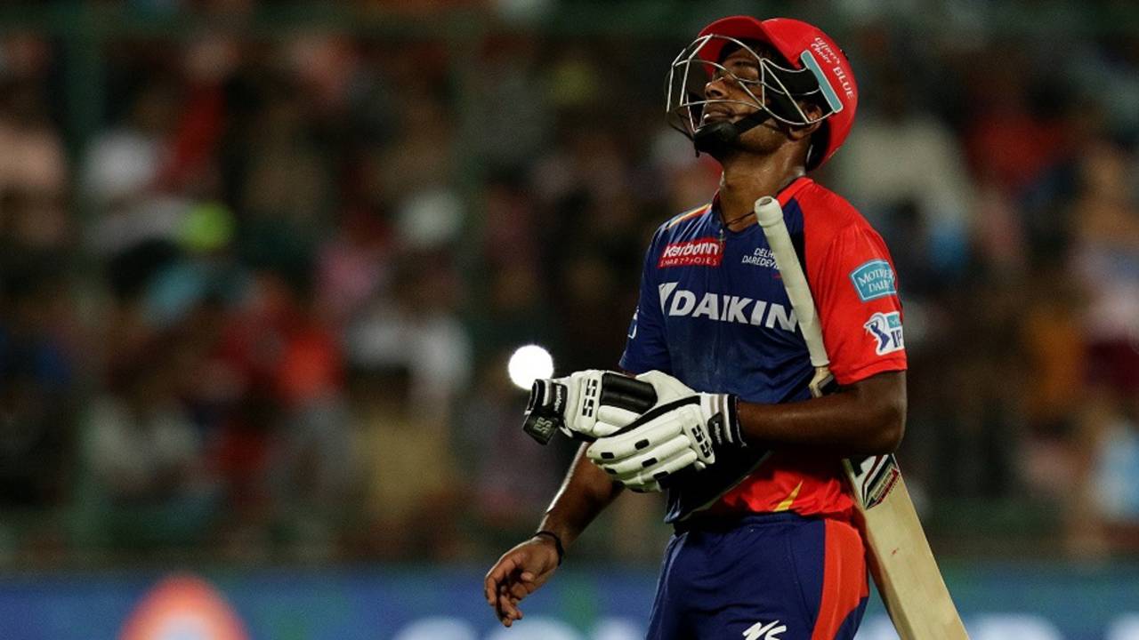 File photo - Sanju Samson is alleged to have walked out of the stadium in Mumbai after his dismissal&nbsp;&nbsp;&bull;&nbsp;&nbsp;BCCI