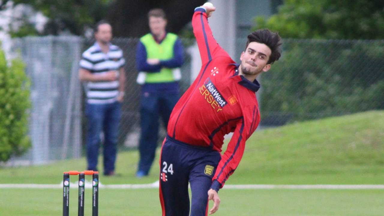 Rhys Palmer took three wickets, Jersey v Oman, ICC World Cricket League Division Five, St Saviour, May 21, 2016