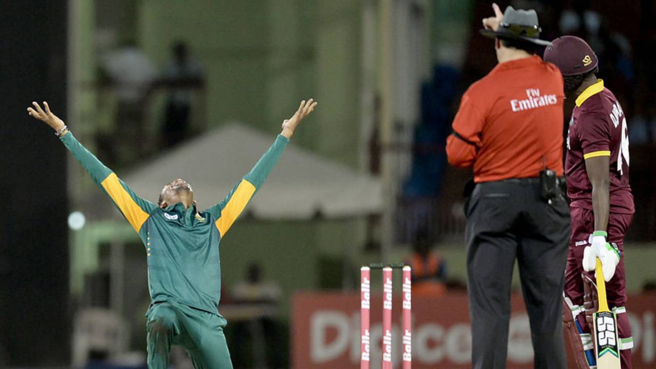 File photo: Aaron Phangiso took his series tally to 10 wickets with a three-wicket haul&nbsp;&nbsp;&bull;&nbsp;&nbsp;AFP