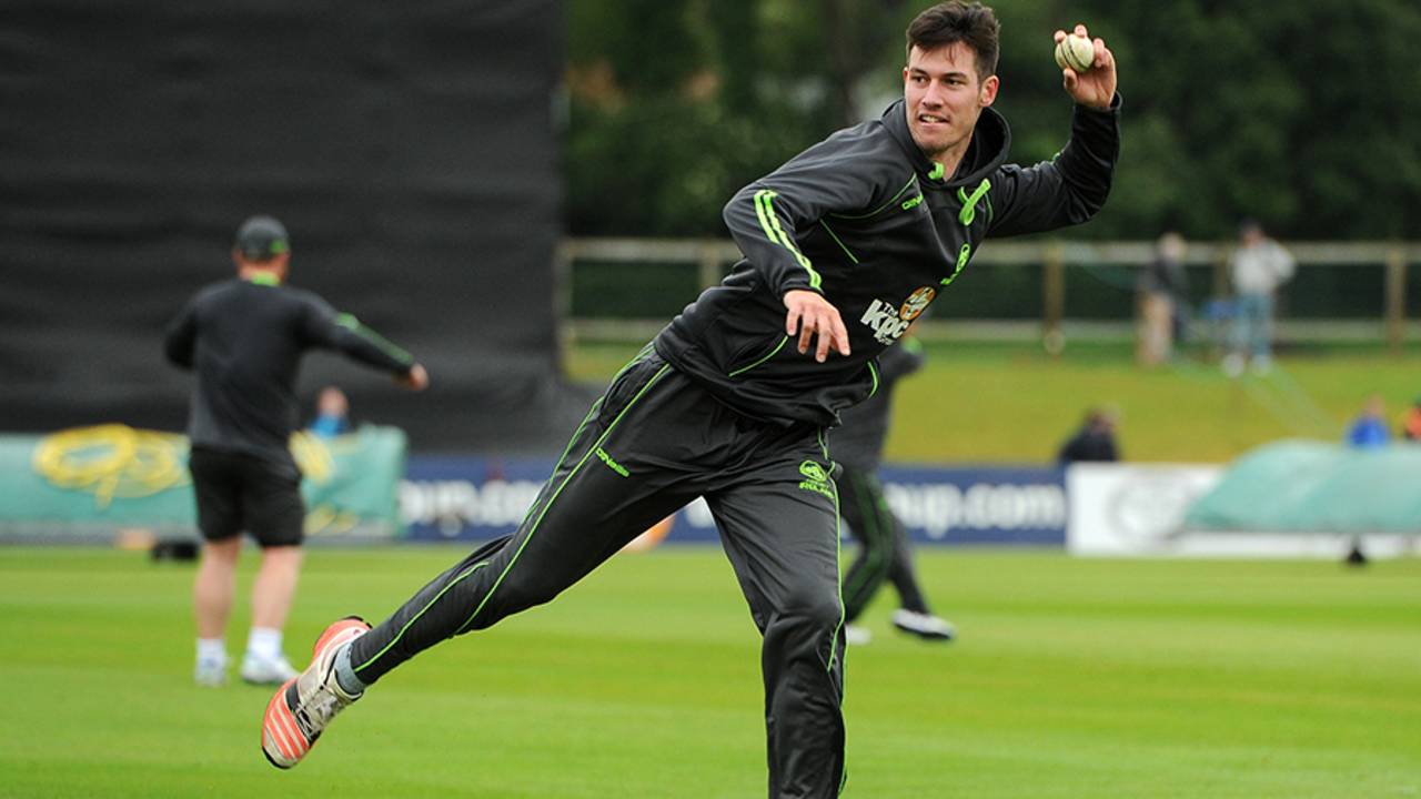 George Dockrell fine-tunes his fielding before the start of the game&nbsp;&nbsp;&bull;&nbsp;&nbsp;Getty Images/Sportsfile