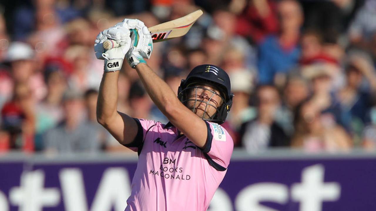 Dawid Malan shared in a matchwinning opening stand, Kent v Middlesex, NatWest Blast, Canterbury, June 24, 2016
