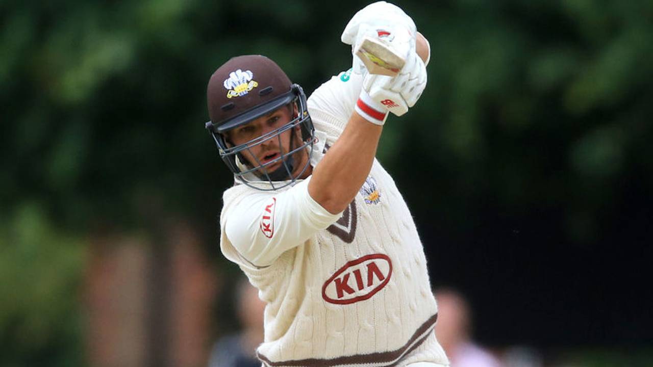 Aaron Finch bats for Surrey, Surrey v Warwickshire, Specsavers Championship Division One, Guildford, July 5, 2016