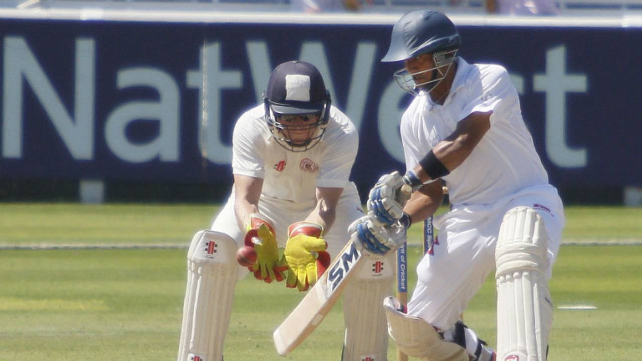 Raju Rijal steers the ball through the off side, MCC v Nepal XI, Lord's, July 19, 2016