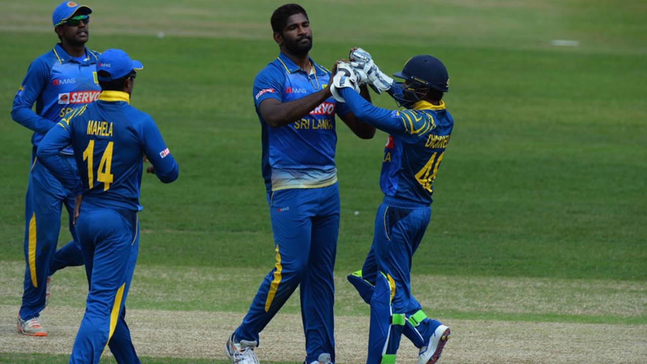 Ramith Rambukwella made the first breakthrough, England Lions v Sri Lank A, Tri-series, Wantage Road, July 21, 2016