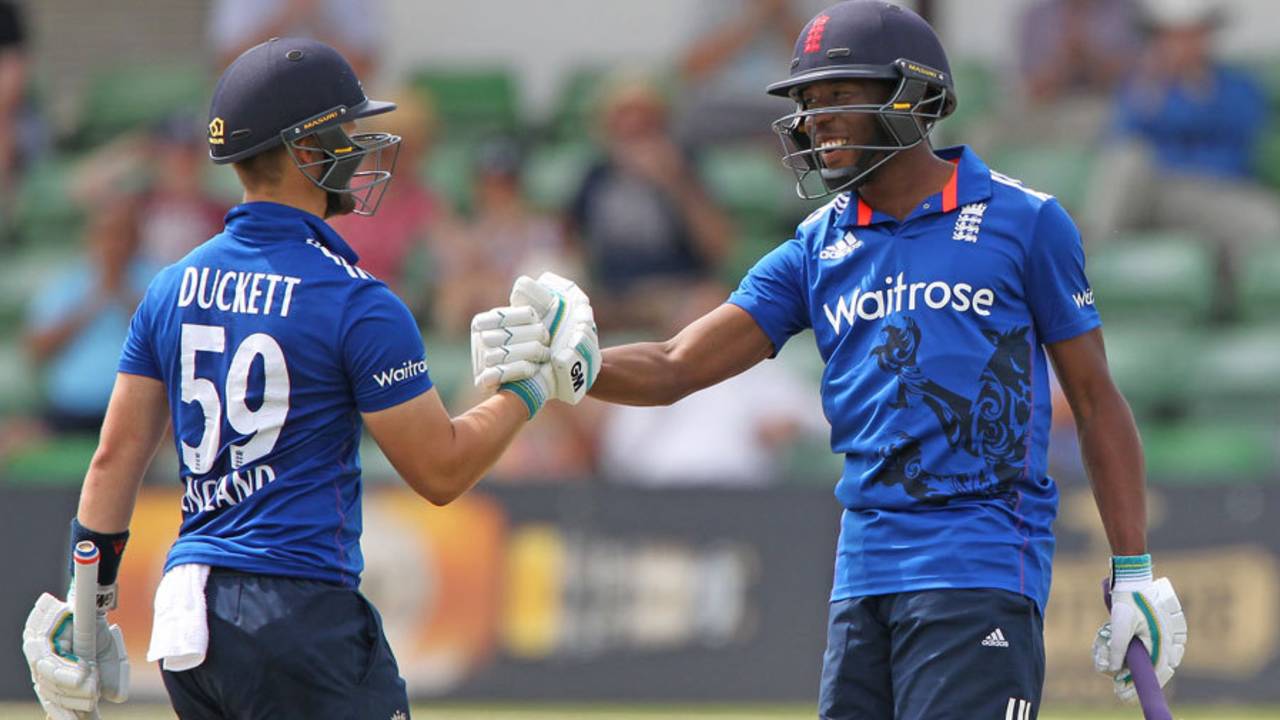 Ben Duckett and Daniel Bell-Drummond put on an unbroken 367 for the second wicket, England Lions v Sri Lanka A, Tri-series, Canterbury, July 25, 2016