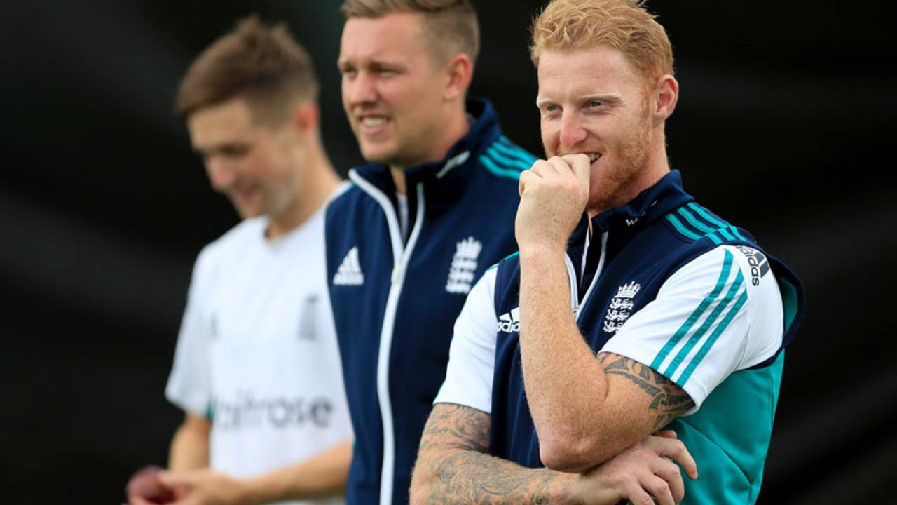 Ben Stokes was at England training despite his calf injury, Edgbaston, August 1, 2016