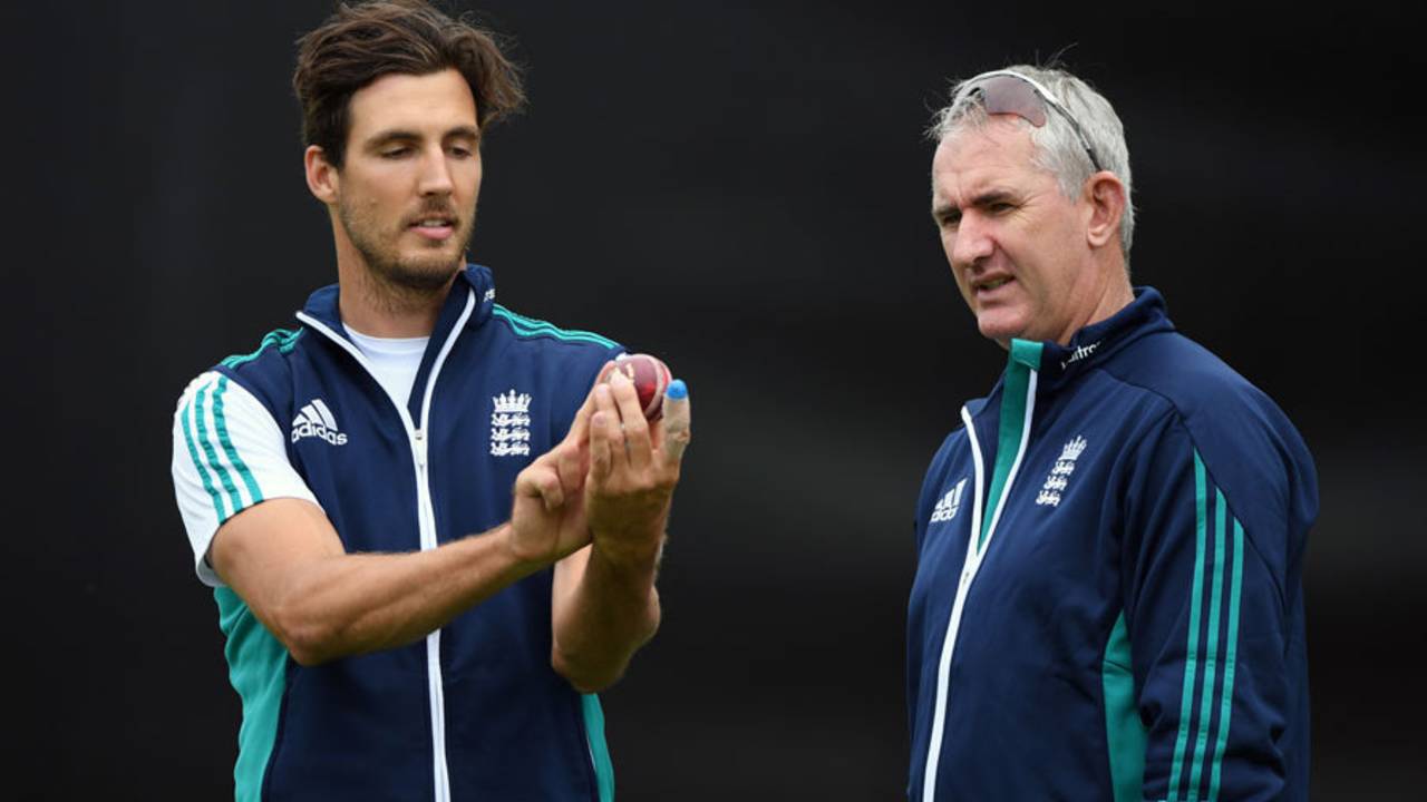 Andy Caddick was a guest at England training, Edgbaston, August 1, 2016