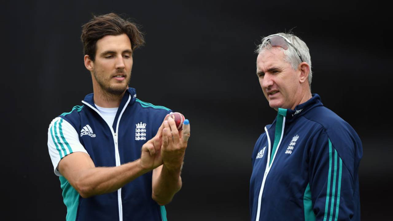 Andy Caddick was a guest at England training, Edgbaston, August 1, 2016