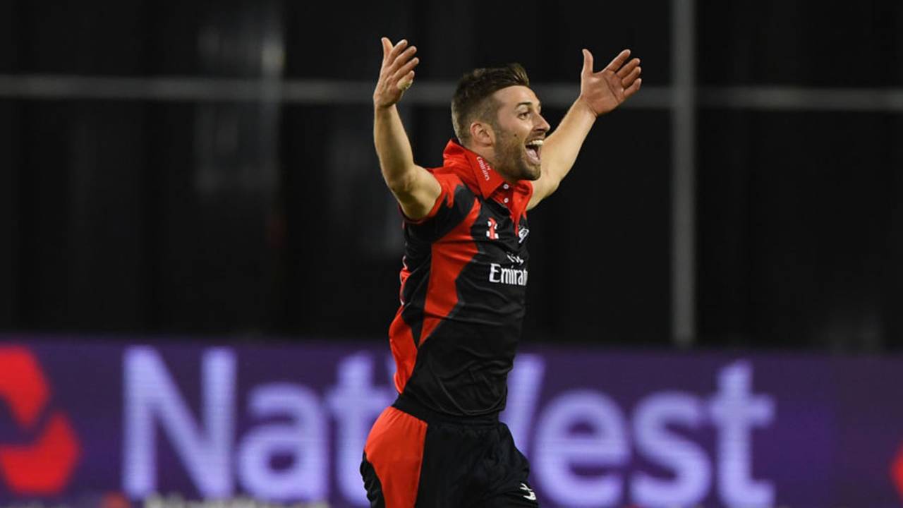 Mark Wood helped his side through to Finals Day, Gloucestershire v Durham, NatWest T20 Blast quarter-final, Bristol, August 10, 2016
