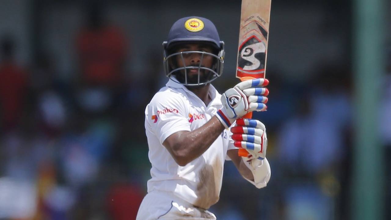 Kaushal Silva guides one behind square, Sri Lanka v Australia, 3rd Test, SSC, 4th day, August 16, 2016