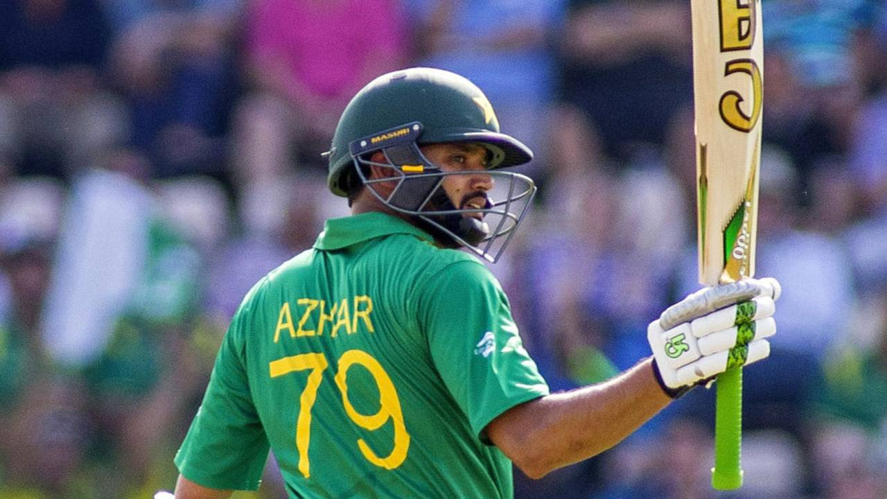 Azhar Ali brought up his half-century, England v Pakistan, 1st ODI, Ageas Bowl, August 24, 2016