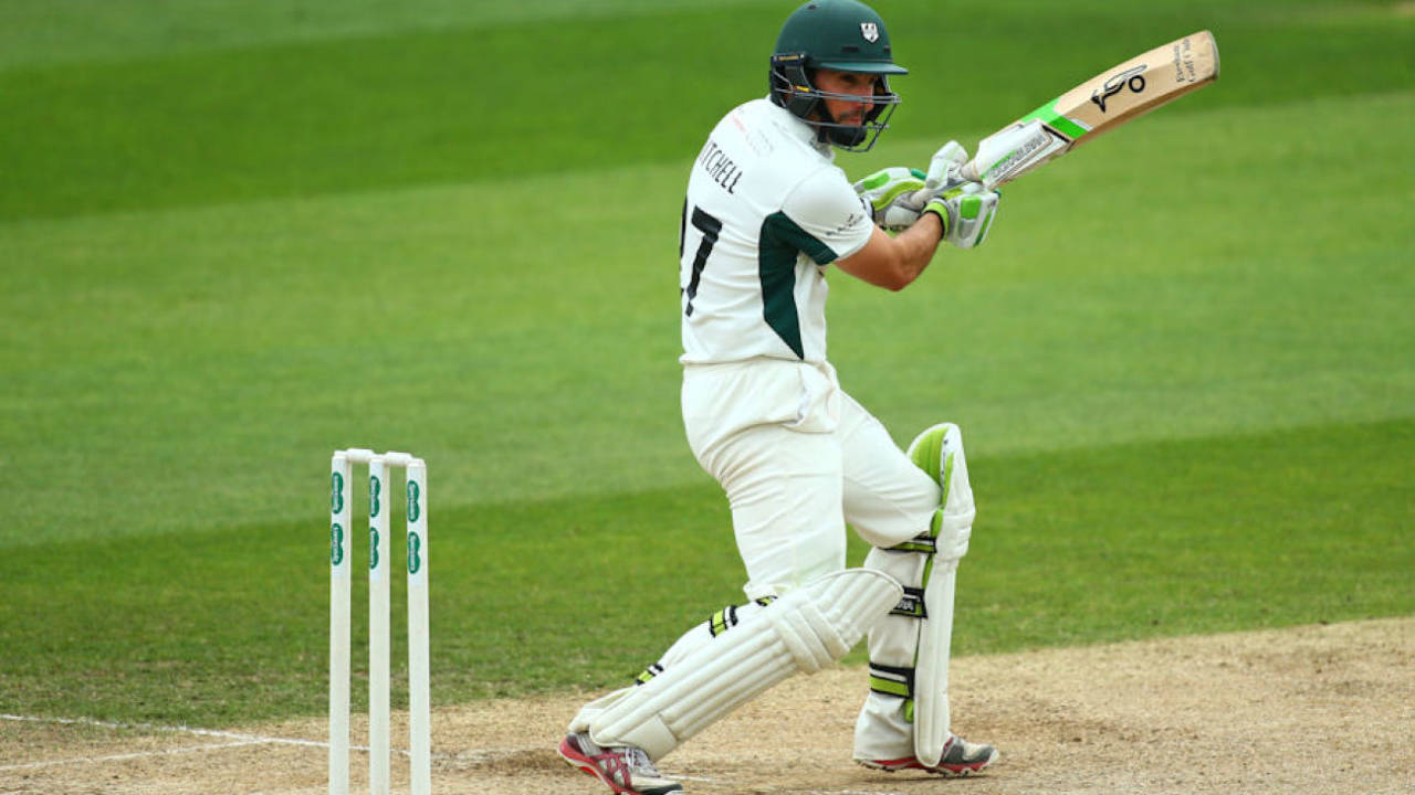 Daryl Mitchell bats for Worcestershire, Essex v Worcestershire, Specsavers Championship Division Two, Chelmsford, September 3, 2016