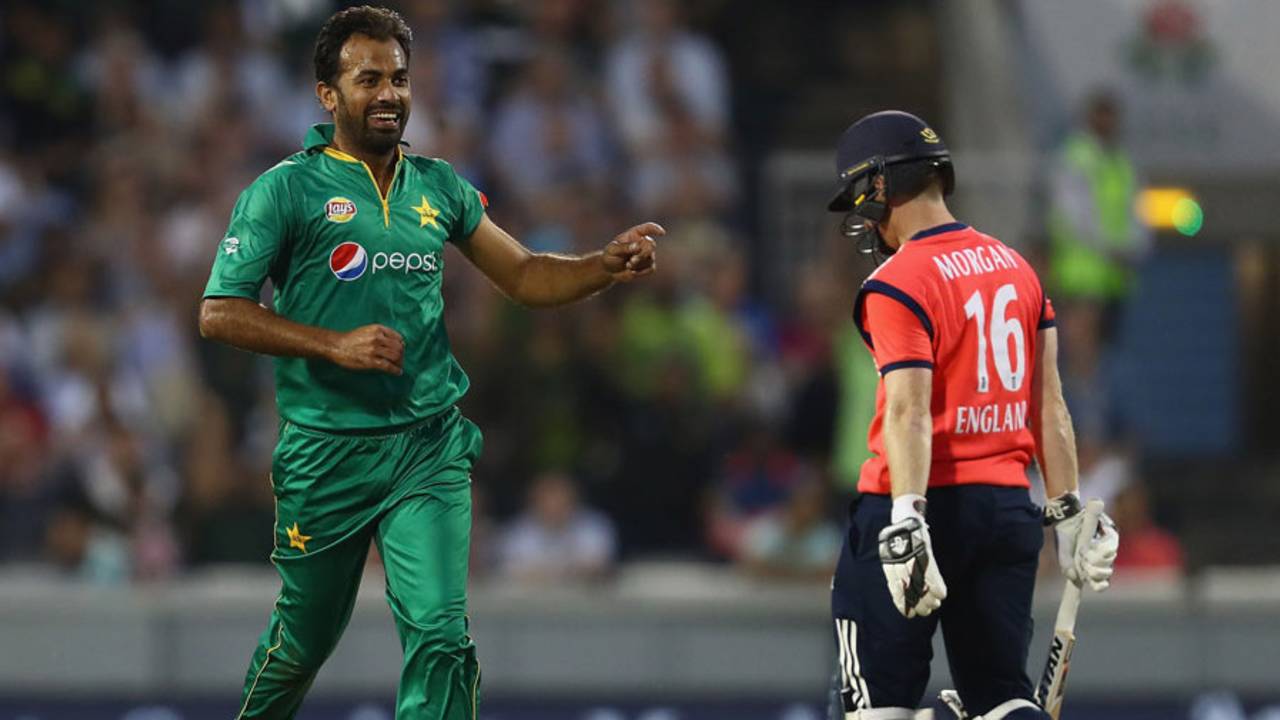 Wahab Riaz claimed three big wickets in a fierce spell&nbsp;&nbsp;&bull;&nbsp;&nbsp;Getty Images