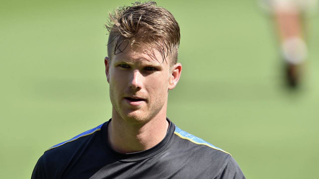 Jimmy Neesham looks on at training, Brisbane, November 4, 2015