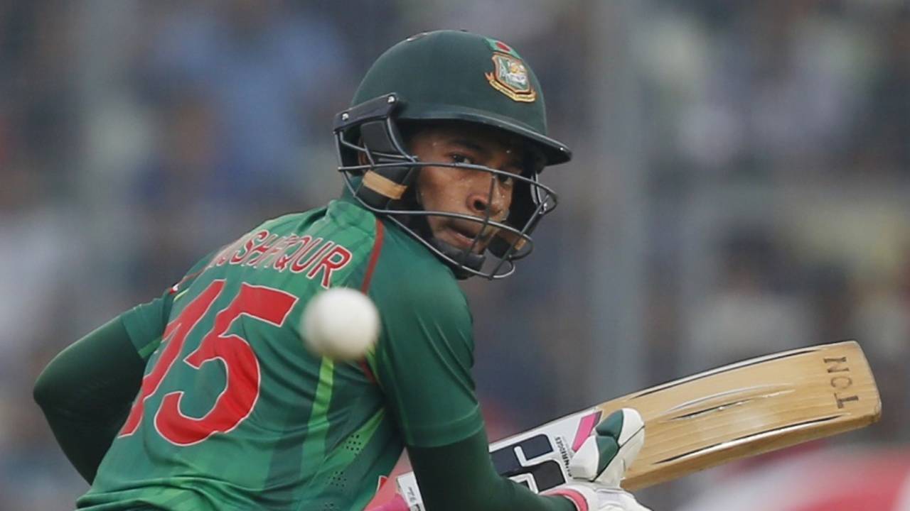Mushfiqur Rahim chipped in with 38, Bangladesh v Afghanistan, 2nd ODI, Mirpur, September 28, 2016