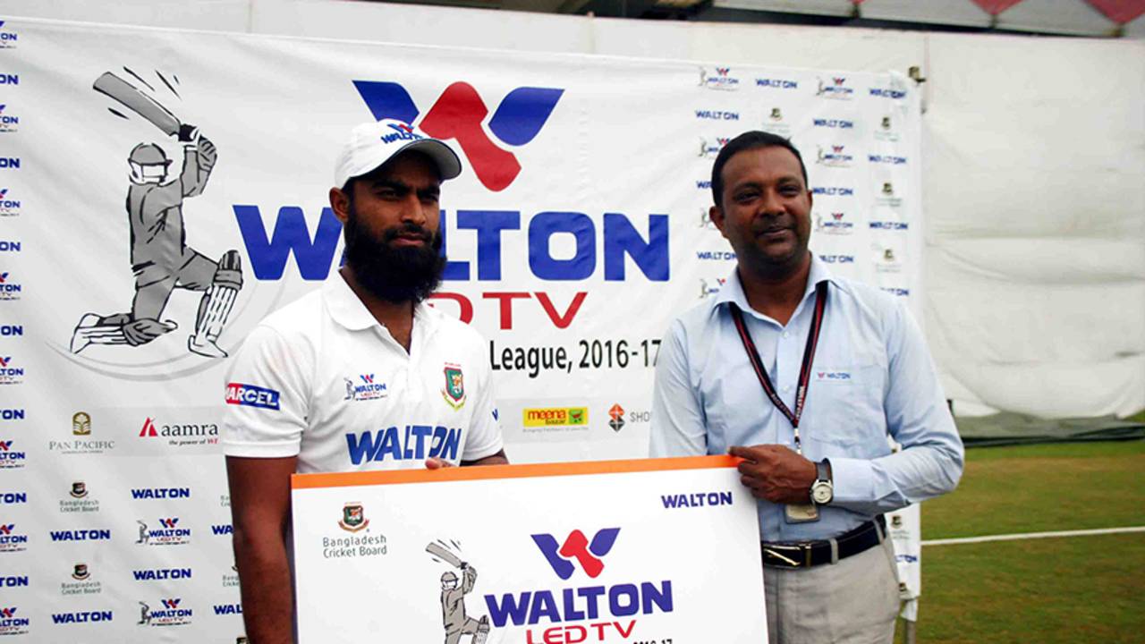 Suhrawadi Shuvo won the Man-of-the-Match award for his second innings haul of 7 for 45