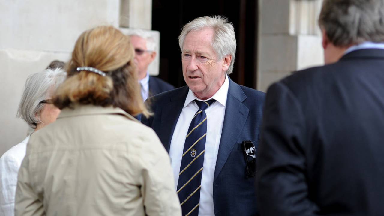 Rod Bransgrove at the memorial service for Tony Greig, London, June 24, 2013