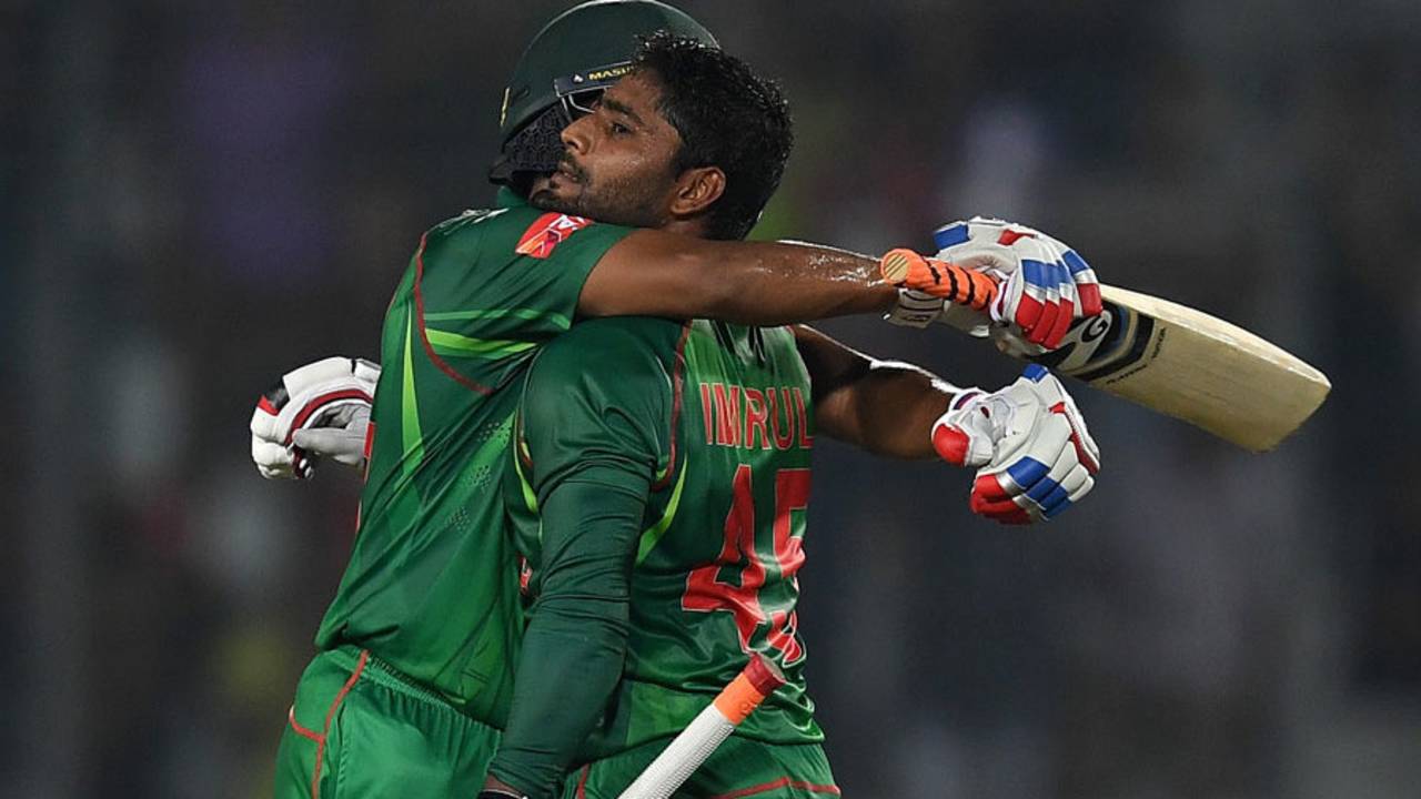 Imrul Kayes almost had the match won when he reached his hundred&nbsp;&nbsp;&bull;&nbsp;&nbsp;Getty Images