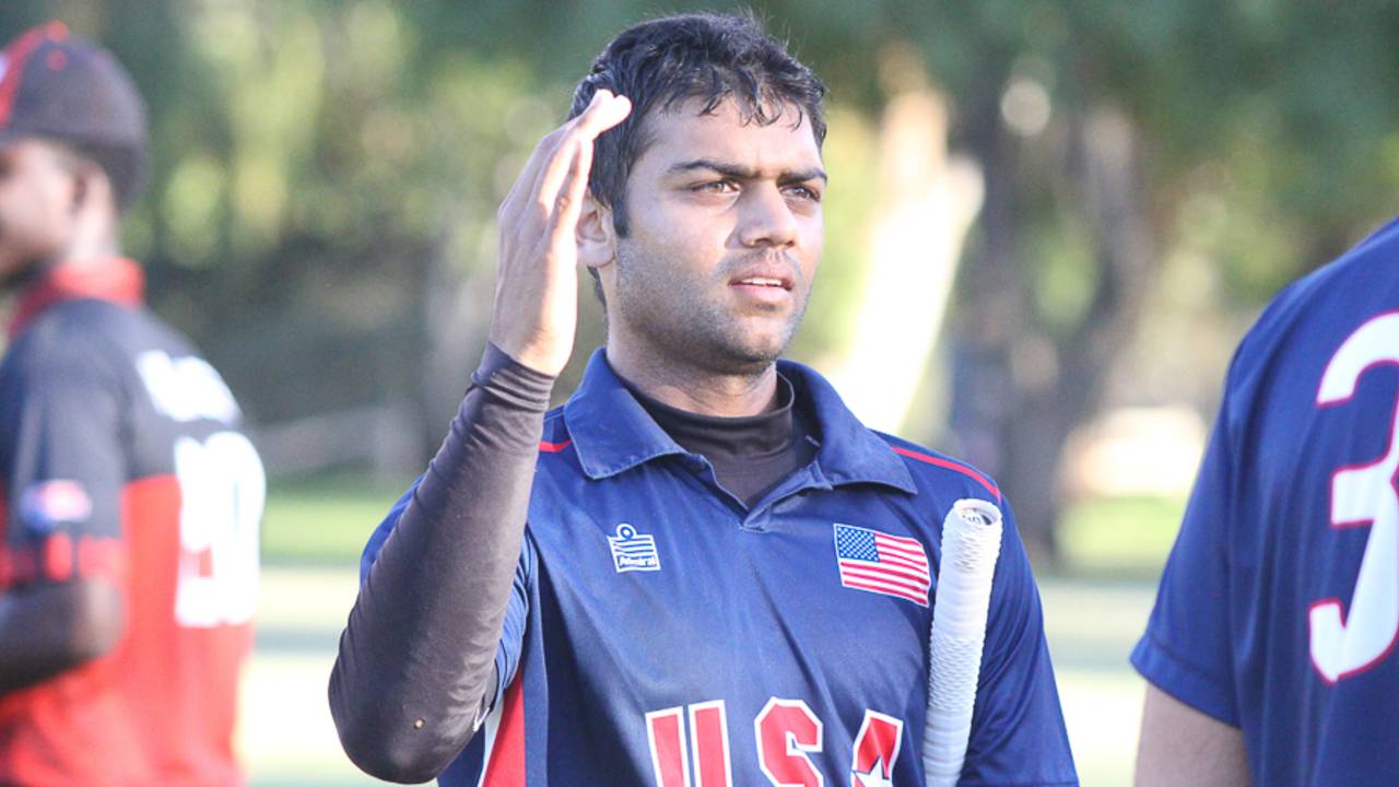 Ravi Timbawala scored an unbeaten 73 to lead USA past Canada in the third match of the 2016 Auty Cup&nbsp;&nbsp;&bull;&nbsp;&nbsp;Peter Della Penna