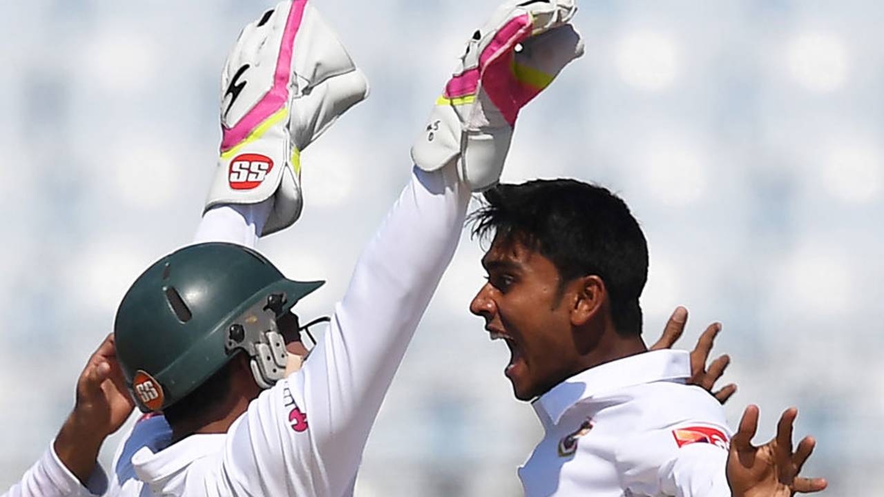 Mehedi Hasan enjoyed a fantastic first day in Test cricket, Bangladesh v England, 1st Test, Chittagong, 1st day, October 20, 2016