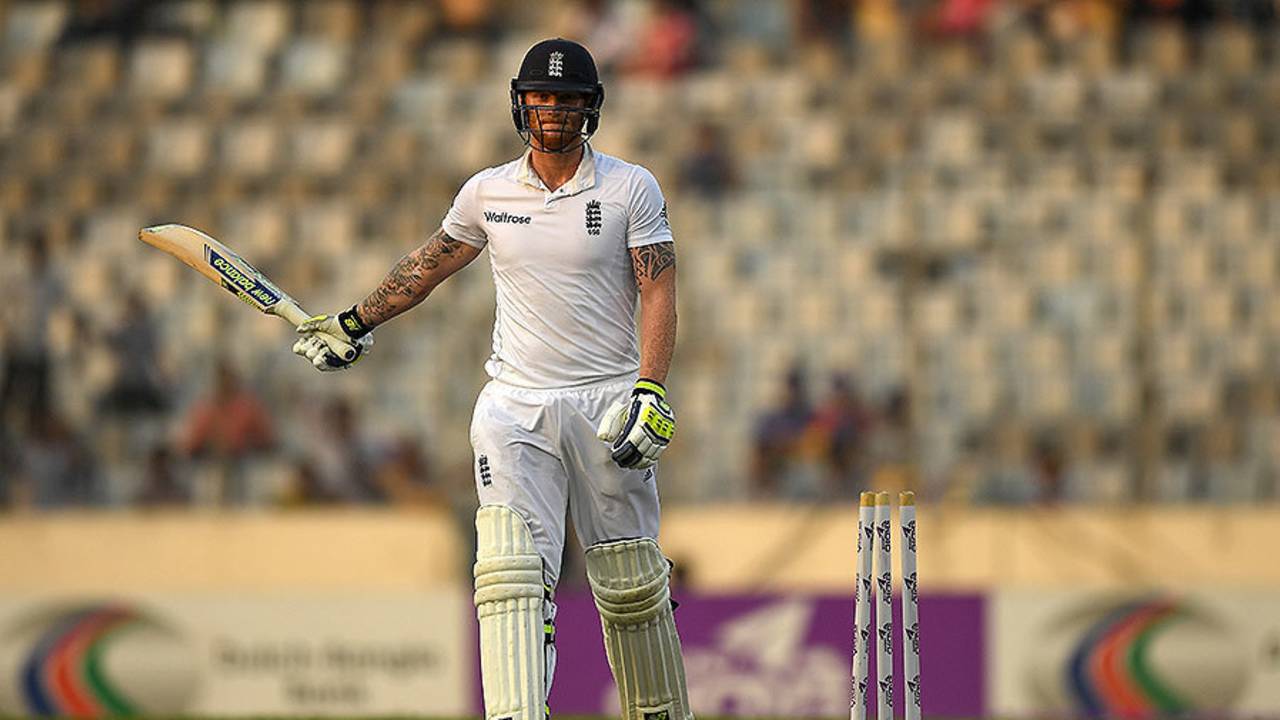 Ben Stokes was bowled by Shakib Al Hasan, Bangladesh v England, 2nd Test, Mirpur, 3rd day, October 30, 2016