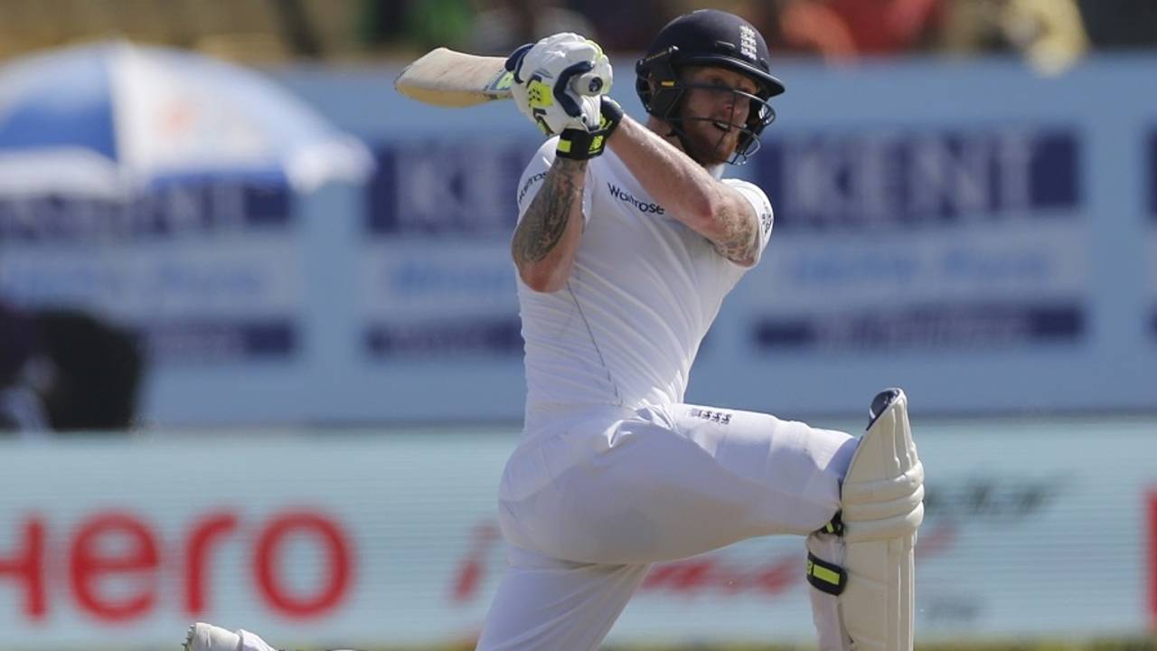 Ben Stokes struck his fourth Test century, India v England, 1st Test, Rajkot, 2nd day, November 10, 2016