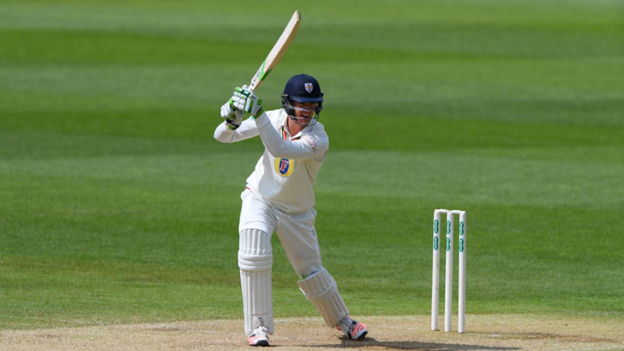 Keaton Jennings in action for Durham, Warwickshire v Durham, Specsavers Championship Division One, May 24, 2016