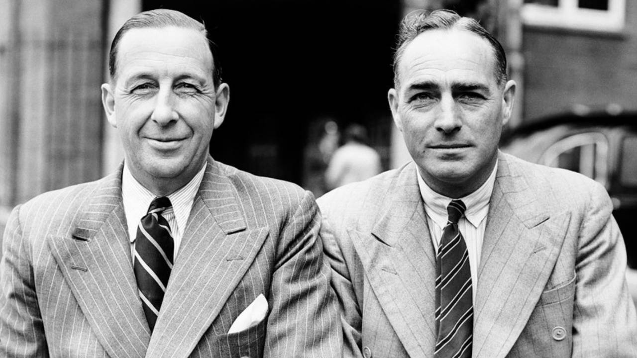 New Zealand's Ted Badcock and Stewie Dempster, 1944