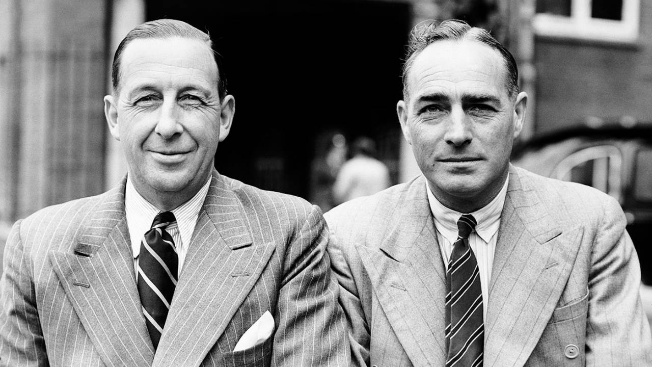 New Zealand's Ted Badcock and Stewie Dempster, 1944