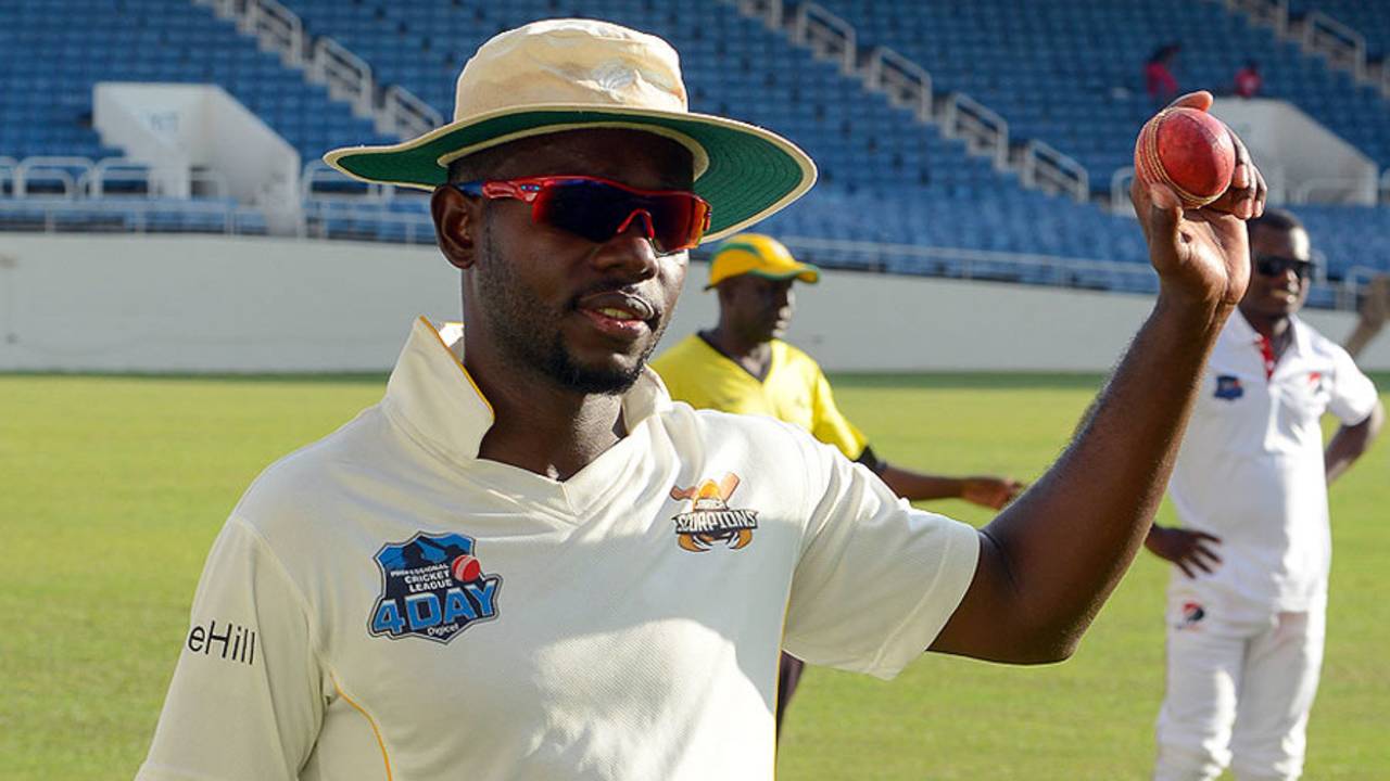 Nikita Miller claimed nine wickets in the innings, helping Jamaica to a big win, Jamaica v Trinidad & Tobago, WICB Professional Cricket League Regional 4-Day Tournament, Kingston, December 10, 2016 