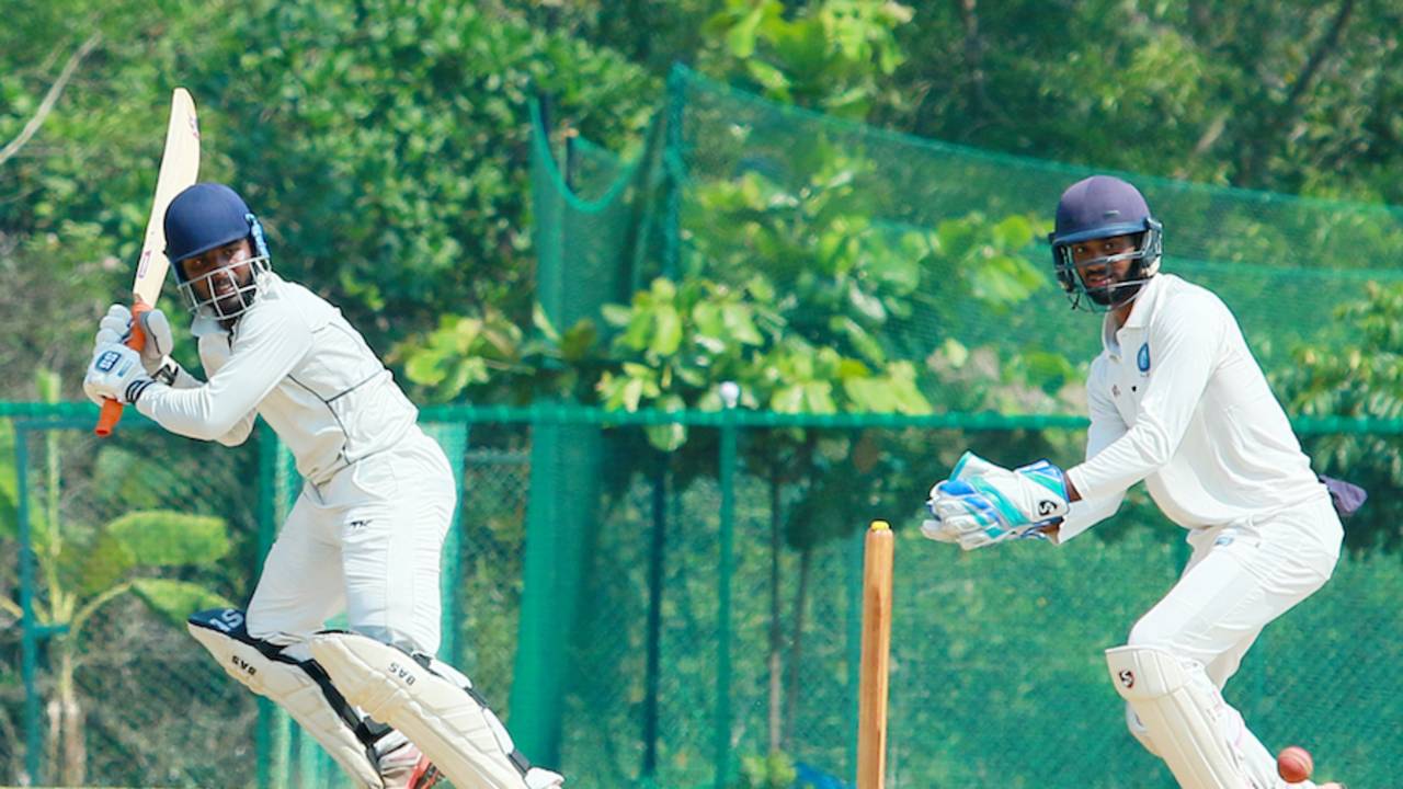 Sandeep Pattnaik tucks the ball behind square