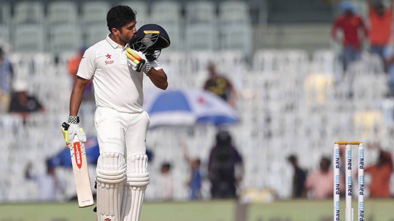 Karun Nair's innings was the highest maiden century for India, India v England, 5th Test, Chennai, 3rd day, December 18, 2016