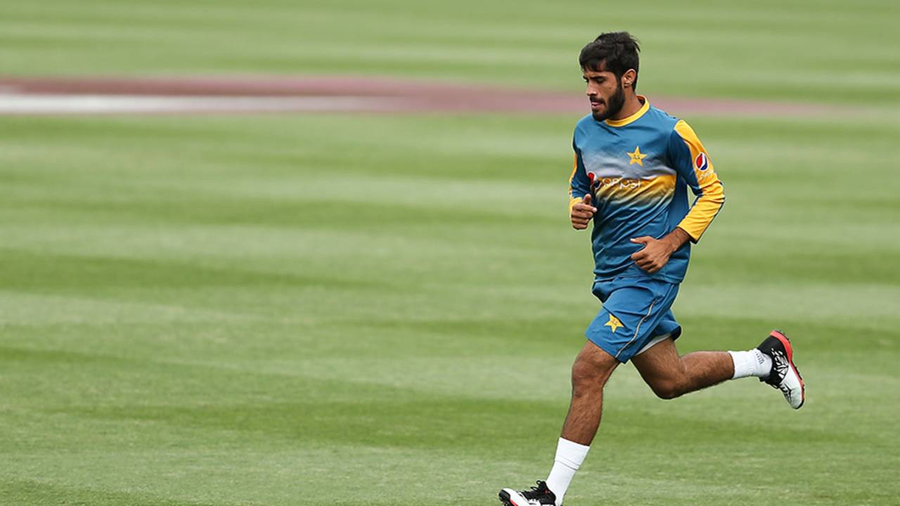 Mohammad Asghar goes through the paces at a training session