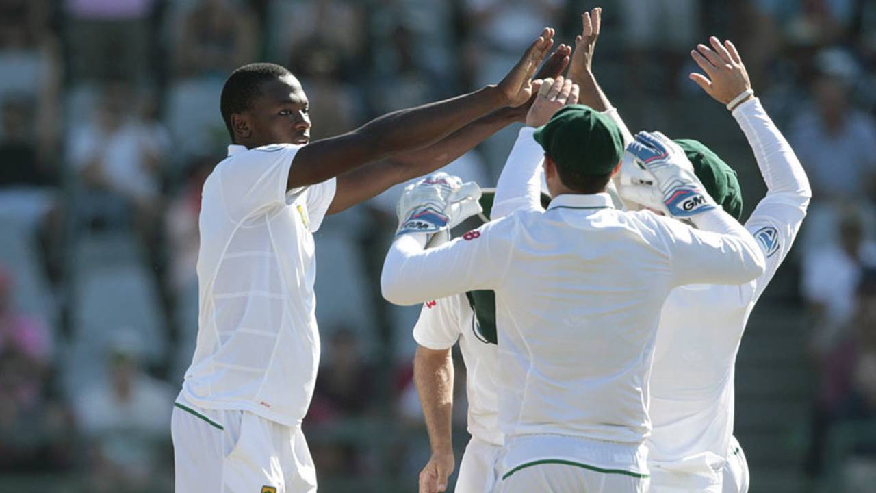 Kagiso Rabada continued his productive Test, South Africa v Sri Lanka, 2nd Test, Cape Town, 3rd day, January, 4, 2017