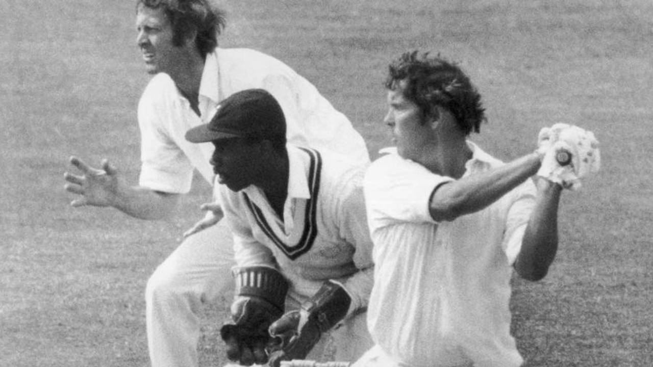 John Hampshire cuts, Surrey v Yorkshire, The Oval, day one, County Championship, July 26, 1975